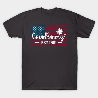 CocoBowlz Est 1981 American Flag Tee Shirt T-Shirt